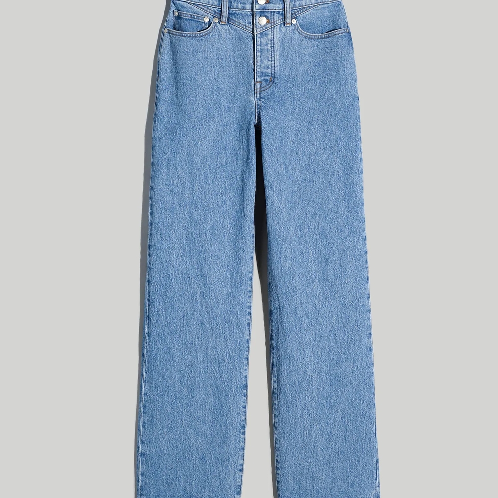Madewell Blue Flare Wide Leg Jeans - Picture 3 of 6